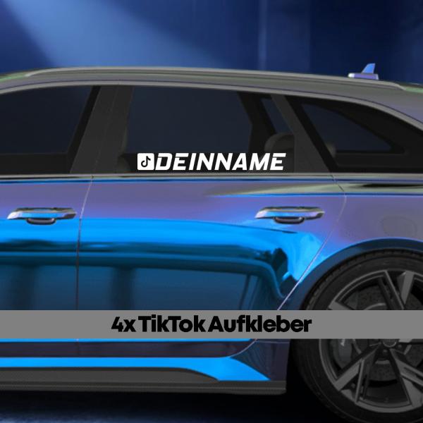 TikTok Aufkleber - 4er Set